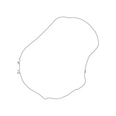 Nauru map outline