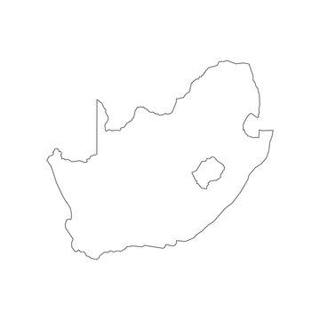 South Africa map outline