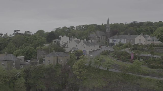 Aerial 4 of Lawlor's Beach, Dunmore East, Ireland