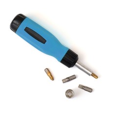 Hand tools for repair and installation: screwdriver with interchangeable tips