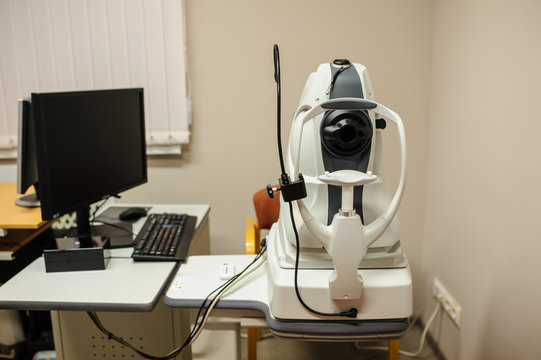 Close up: Ophthalmology clinic equipment