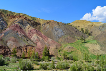 Colorful Altai mountains. Altay Republic, Siberia, Russia.