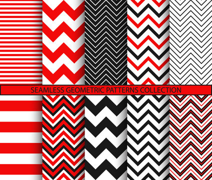 Seamless geometric patterns collection