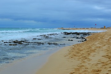 Au bord de la plage
