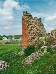 Kreva Castle. ruins of a major fortified residence .