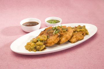 Aloo tikki or fried potato balls or chaat