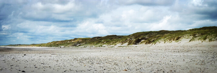 Strand an der Westk&uuml;ste von D&auml;nemark bei Hvide Sande