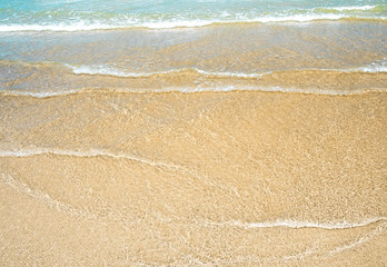 Bubble of Sea wave on the beach