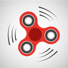 Rotating red spinner 