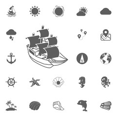 boat Icon Vecto