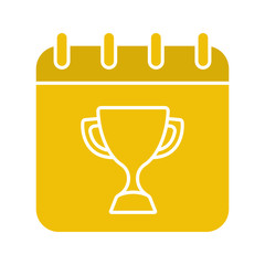 Competition day glyph color icon