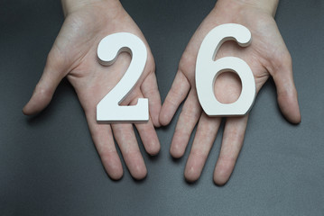 On the female palms figure twenty-six.