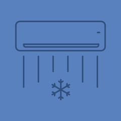 Air conditioner linear icon