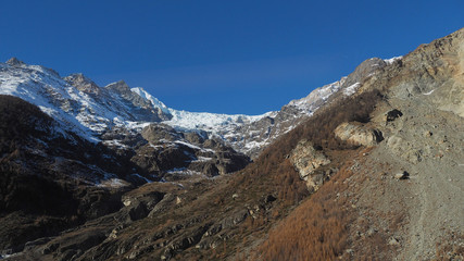 Giant snow mountain in Switzerland