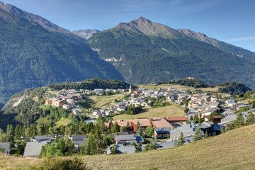 Fototapeta na wymiar Vue de Aussois- Savoie