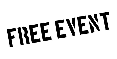 Free Event rubber stamp. Grunge design with dust scratches. Effects can be easily removed for a clean, crisp look. Color is easily changed.