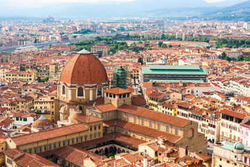 Aerial view of town Florence