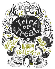 Hand drawn Halloween lettering