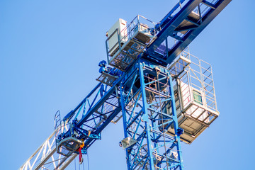 Fototapeta na wymiar Construction crane 