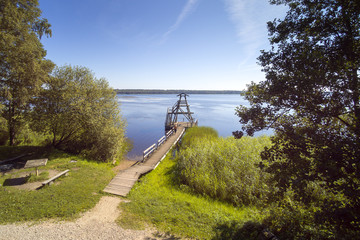 Fototapeta na wymiar Marsh lake in Kemeri natinal park, Latvia.