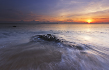 Calm and serenity at the beach.