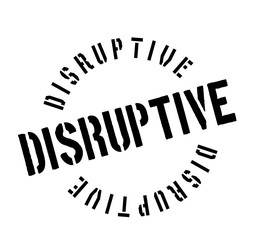 Disruptive rubber stamp. Grunge design with dust scratches. Effects can be easily removed for a clean, crisp look. Color is easily changed.