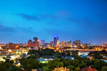 Obraz premium San Antonio, TX cityscape