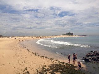 Scenes of Nobbys Beach, Newcastle, NSW Australia.