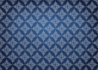Elegant pattern on gradient blue background