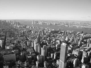 Vue sur Manhattan depuis l'Empire State Building, New-York