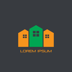 Abstract home building logo vector image