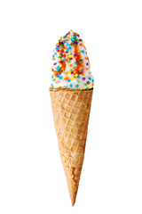 ice cream with sprinkling