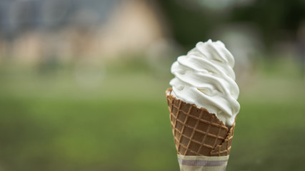Milk Ice Cream Cone
