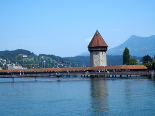 Obraz premium Historical city center of LUCERNE in SWITZERLAND