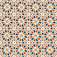 Arabic mosaic tile background decoration art