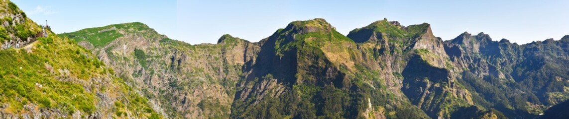 Fototapeta na wymiar The highest Madeira island mountain Pico Ruivo.