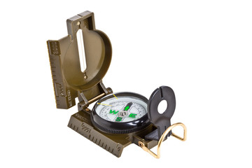 army compass on white