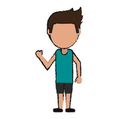 Person cartoon clothing