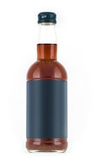 Photo-Layout bottles for drink on a white background with a blank label