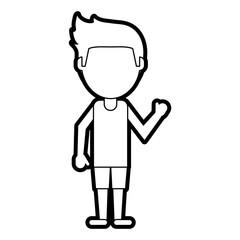 Obraz premium Person cartoon clothing