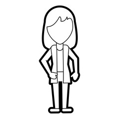 Person cartoon clothing