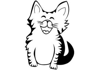 Happy lucky Cat - Happy Kitten,  Fröhliche Katze