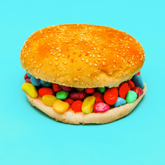 Fast food surreal fashion art Burger