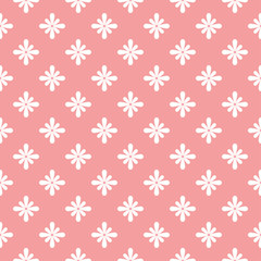 Simple and beauty flower seamless pattern.