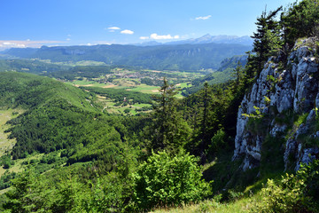 Paysage du Vercors, vu de l'Estable