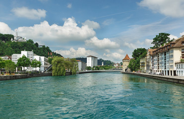 River landscape Lucerne