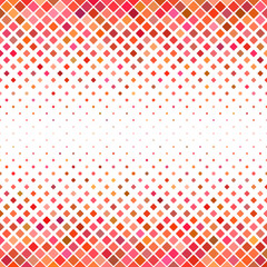 Color square pattern background - geometrical vector graphic from diagonal squares in red tones