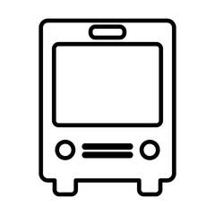Bus line icon. Navigation and transport sign. Vector graphic