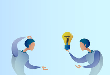 Abstract Business Man Giving Colleague New Creative