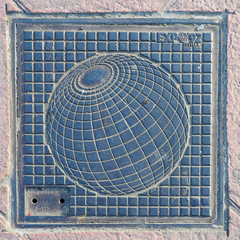 Expo 92, tapa de registro, Isla de la Cartuja, Sevilla (España)